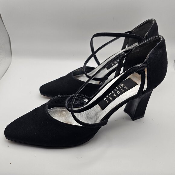 Stuart Weitzman Shoes - Stuart Weitzman Black Crisscross Heels